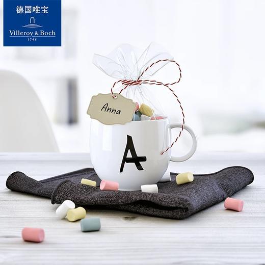 【VilleroyBoch 德国唯宝】字母咖啡杯马克杯 26字母杯创意家用（3个装，字母随机） 商品图0