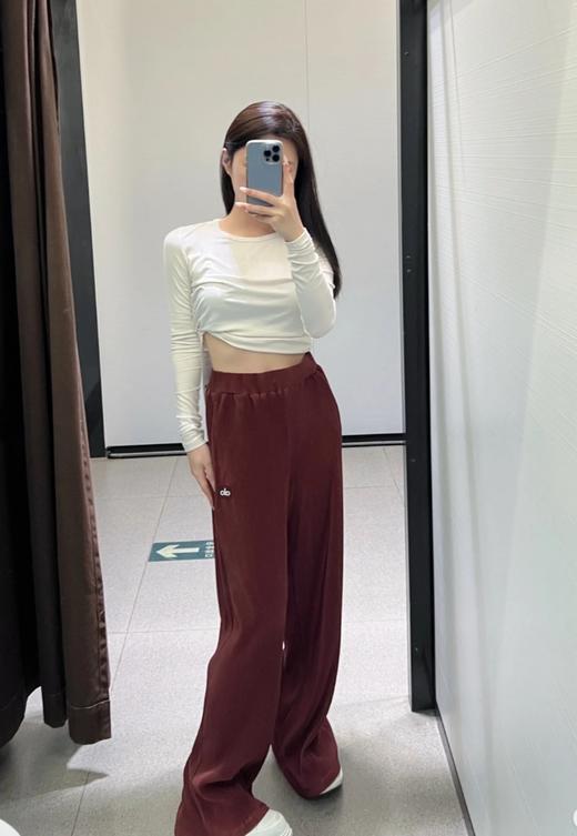Alo 新品百褶松紧带休闲直筒裤（SS） 商品图5