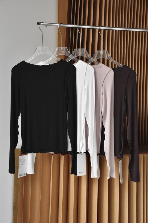 LuLU Hold Tight Boatneck船领波浪边长袖T恤tee！ 早春的万能打底衫（SS） 商品图0