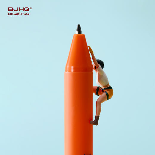 BJHG不计后果趣味圆珠笔速干顺滑七彩缤纷办公刷题专用蓝色签字笔 商品图2
