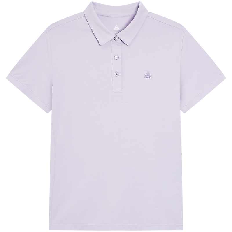 匹克2025年新款轻运动系列女款翻领短袖T恤F6252302