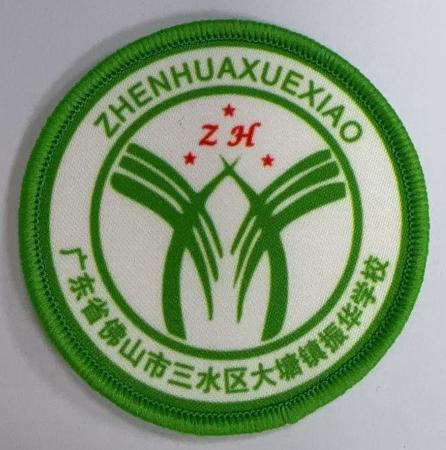 通版广东省佛山市三水区大塘镇振华学校包边校徽章可缝烫现货发51 商品图0