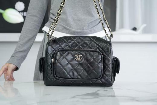 香奈儿 24K多口袋相机包 黑色小号/大号（LZ) 商品图1