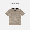 COCO ZONE 港风复古百搭条纹圆领短袖T恤上衣 24C10085 商品缩略图5