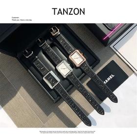 BOY FRIEND TWEEDY STRAP 带钻斜纹软呢表带腕表！（ZT*SH）