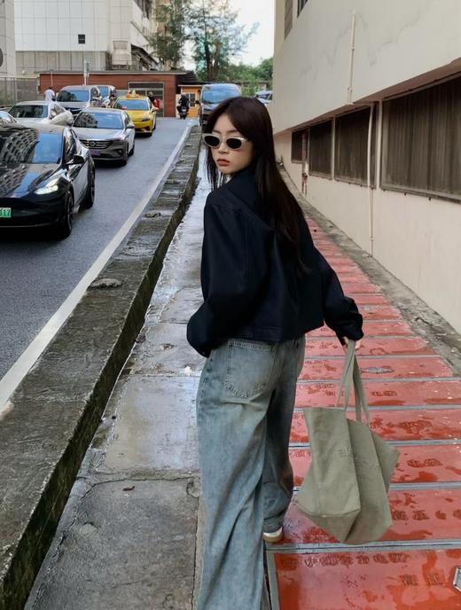 亚历山大王 品牌徽标系带闭合 棉托特包Tote包购物袋手提单肩包 (MM) 商品图12