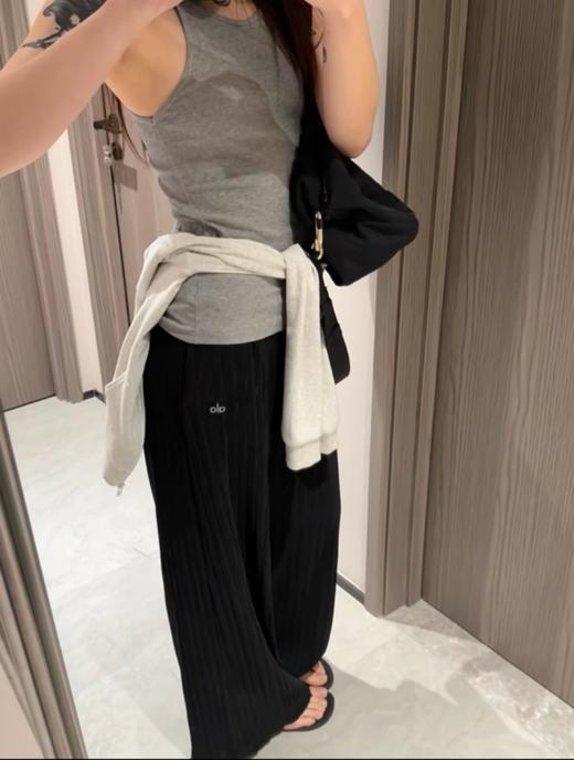 Alo 新品百褶松紧带休闲直筒裤（SS） 商品图3