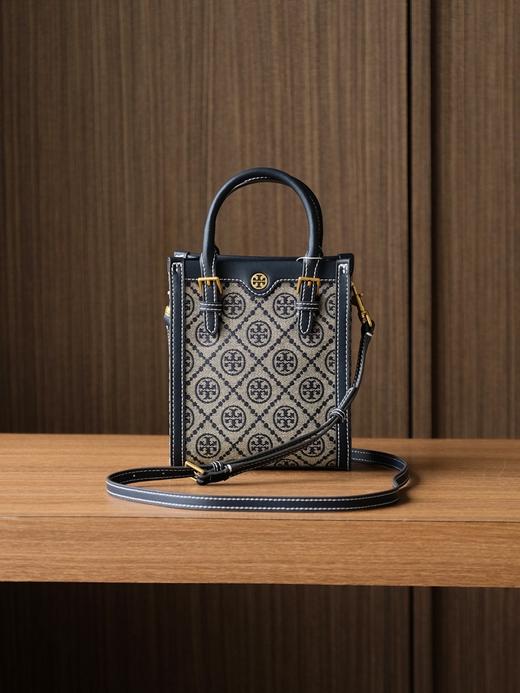 TB-MONOGRAM JACQUARD MINI N/S TOTE秋冬新款竖版复古风托特包（SS） 商品图1