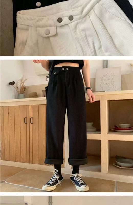 【诗铭洛可】（加绒）XC7563细纹加绒秋冬休闲裤B5-3/B10-2 商品图7