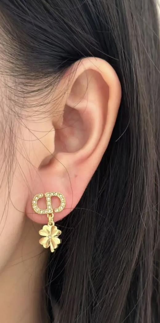 迪奥 2025早春最新款绝美系列CD星星四叶草小珠项链/耳钉（XTY) 商品图7