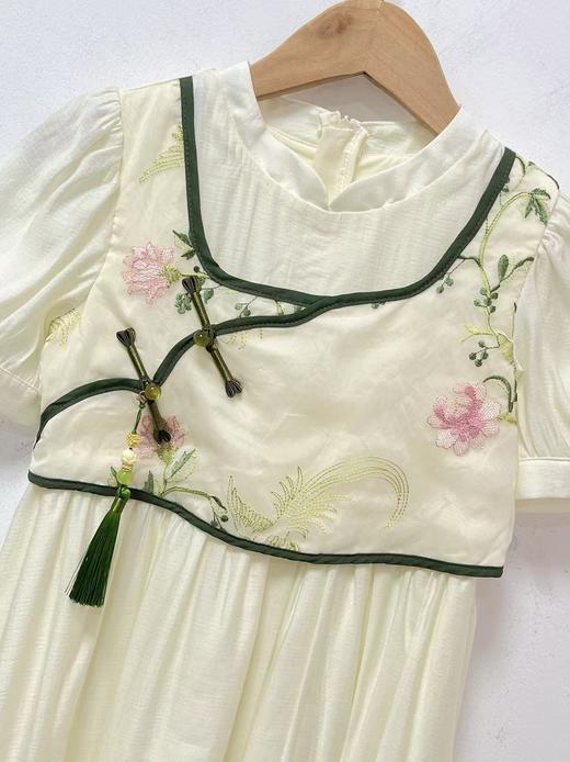 【孩提精灵】4009新中式假两件童连衣裙-喜出 商品图4