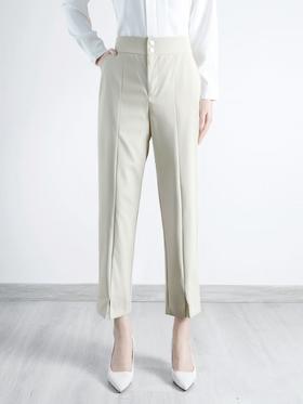 双十二福利！【诗铭洛可】W907小脚裤开叉两粒扣品质九分裤