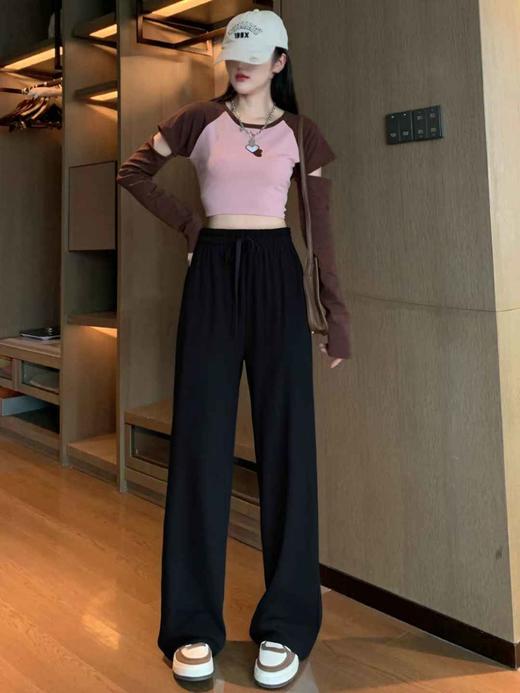 双十二福利!【诗铭洛可】W959阔腿裤垂感不易皱直筒裤 商品图0