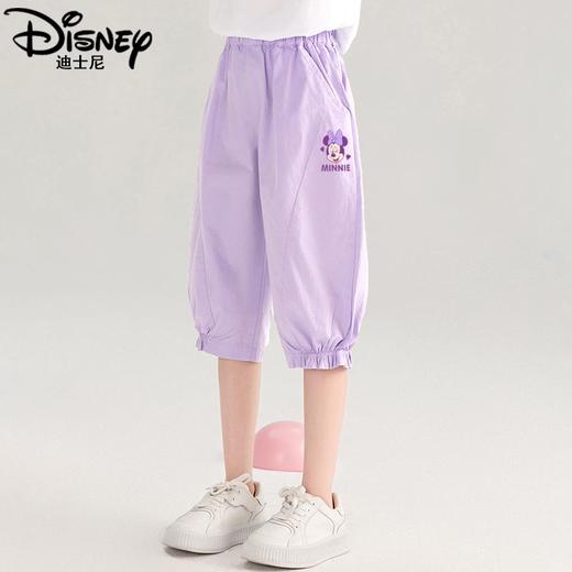 迪士尼女童套装夏季2025新款儿童短袖短裤两件套女大童七分裤薄款 商品图6