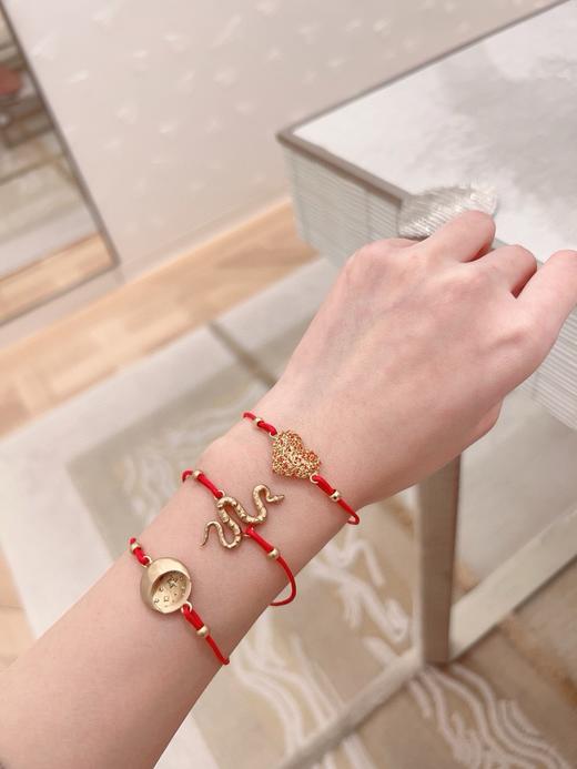 迪奥 25年限定情人节 镂空爱心红绳手链（XTY） 商品图3