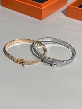 爱马仕  kelly满钻玫瑰金钻手镯 （XTY）