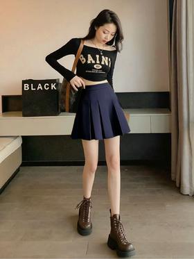 【诗铭洛可】XCA452毛呢短裙B8-4