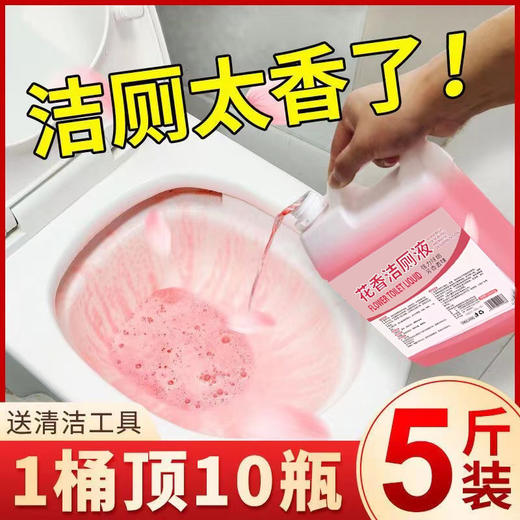 【9.9到手❗️自然花香洁厕灵】植物花香，温和配方，洗厕所马桶清洁剂神器强力去黄去污渍除臭除垢剂洁厕液 商品图0