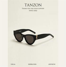 圣罗兰-M94女款黑超墨镜，女生直接闭眼入，出街驾车随意搭配（JH）