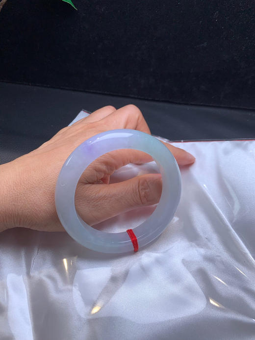 620412，56.5紫罗兰手镯 ，糯冰底  局部带粉紫底，润润的 商品图5