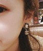 香奈儿 链条皮耳钉 纯手工穿皮，施华洛珍珠+水晶，五金链条侧面边缘手工抛光，非常的光亮 (XTY) 商品缩略图5