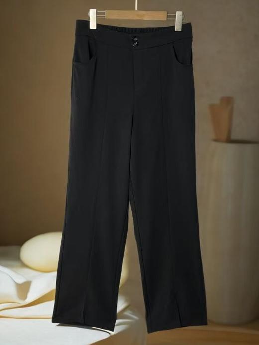 双十二福利！【诗铭洛可】MJ117前开叉西裤垂感两粒扣垂感裤 商品图7