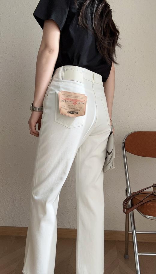 土耳其新款夏季薄款微喇牛仔裤柔软零压四面弹高腰显瘦牛仔裤 商品图7