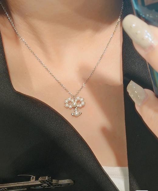西太后 绝美珍珠蝴蝶结土星项链（XTY） 商品图5