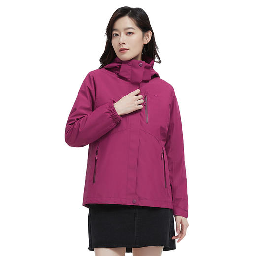 骆驼 女情侣三合一冲锋衣（抓绒内胆） V1W118258 商品图2