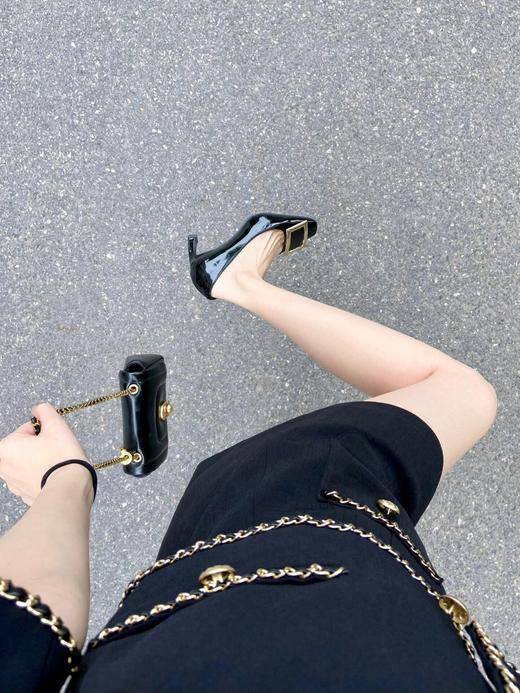 RV 经典款漆皮方扣单鞋7.5cm（SS） 商品图5