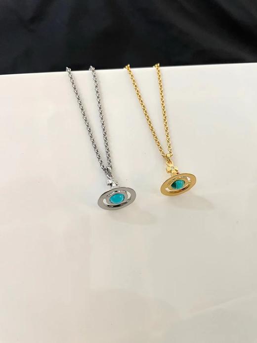 西太后 金色绿珠立体土星项链 双色（XTY） 商品图1