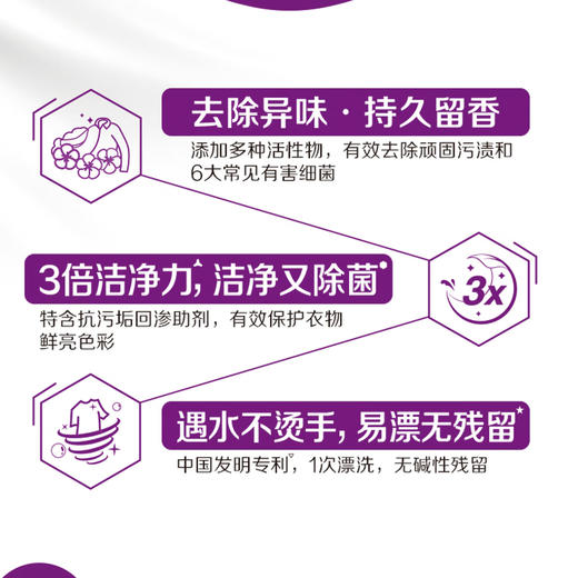 立白 超洁薰衣香洗衣粉1kg*2袋 8LB849 商品图4