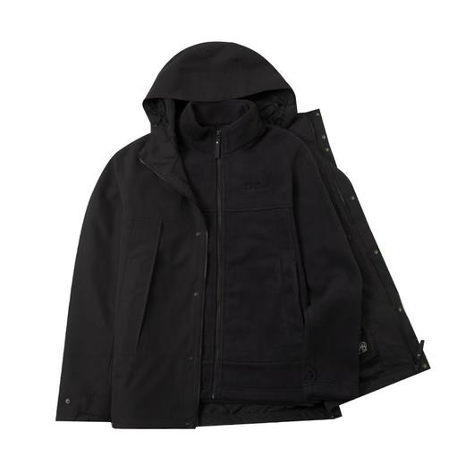 JackWolfskin狼爪 男摇粒绒三合一冲锋衣 5123251-6350 商品图0