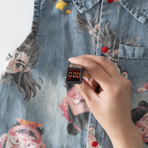 【软骨工艺，薄款牛仔·】婴儿哪吒无袖连体衣 宝宝夏季薄款纯棉牛仔哈衣 新生儿爬服 婴幼短爬-QQ 商品图3