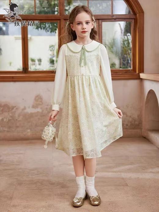 【孩提精灵】1033 公主蕾丝童连衣裙-喜出 商品图0