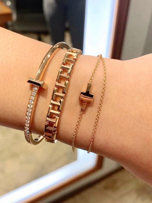 TF T系列 T1窄版带钻手镯！（XTY） 商品图1