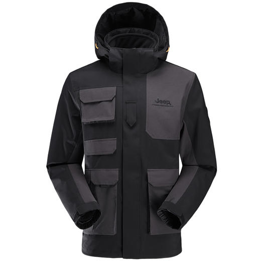 JEEP吉普 男冲锋衣抓绒两件套 J232094087 商品图0