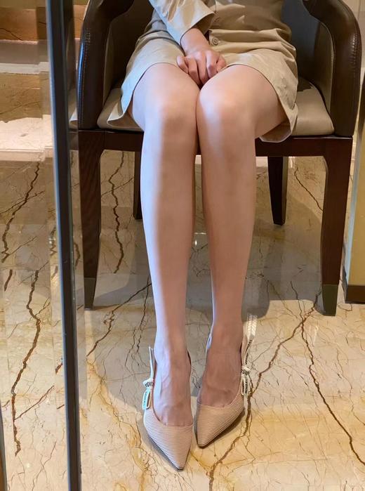 迪奥 J'Adior 尖头 系带 细跟 高跟鞋 10cm  6.5cm 芭蕾平底鞋（DBG） 商品图7