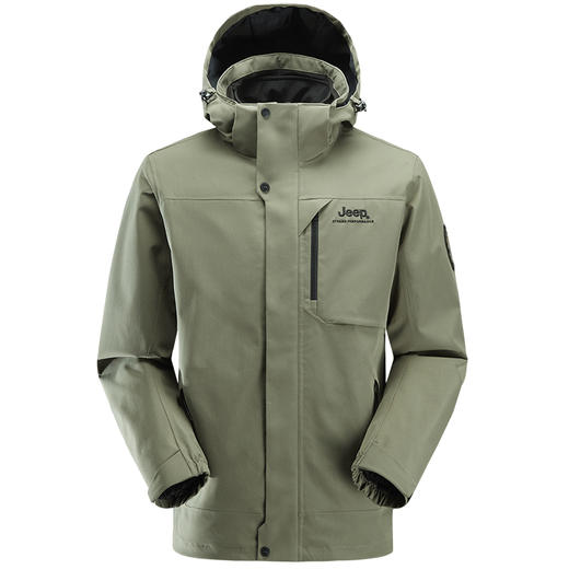 JEEP吉普 男冲锋衣软壳两件套 J232094082 商品图1