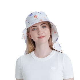 EX2伊海诗 女防晒披肩遮阳防紫外线大檐帽 367105