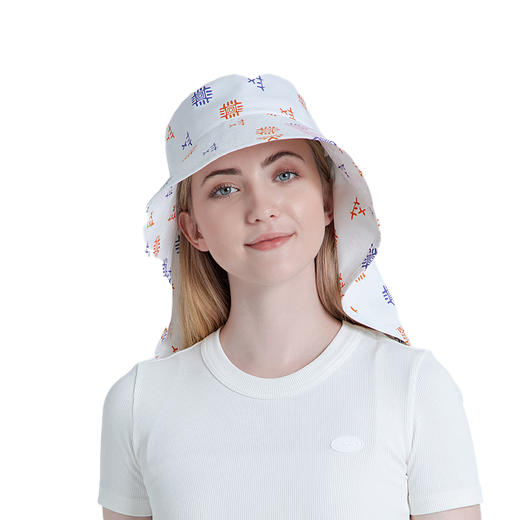 EX2伊海诗 女防晒披肩遮阳防紫外线大檐帽 367105 商品图0