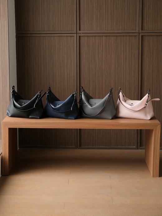 珑骧longchamp70周年限量版 牛皮腋下包  原厂包装（SS） 商品图13