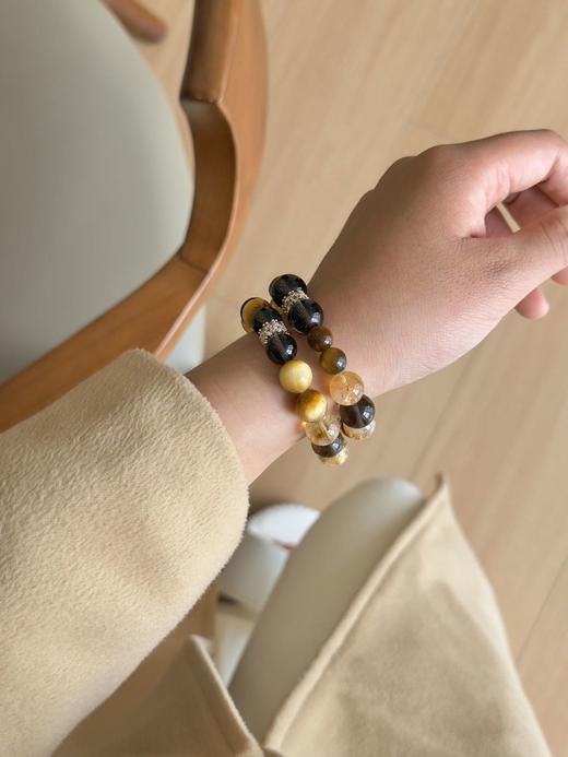 王嘉尔同款金霸大综合水晶手串 招财转运还能百搭出圈！！ 打工人的玄学救命稻草 男女同款情侣系（XTY） 商品图8