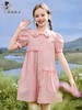 【孩提精灵】2102 粉色花边翻领童连衣裙-喜出 商品缩略图0