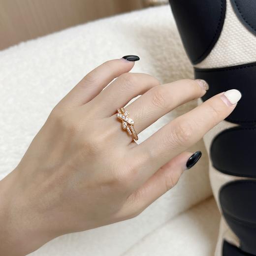 尚美巴黎 缘系•一生系列欢 • 缘 满钻交叉戒指 女款（XTY） 商品图2