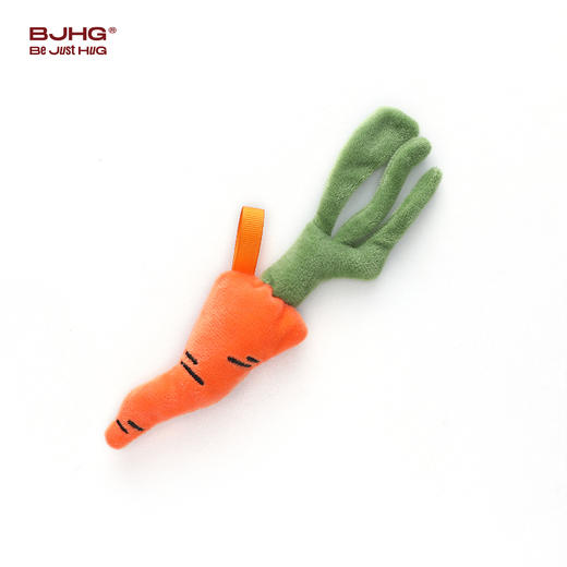 BJHG不计后果 胡萝卜毛绒贴贴短袖t恤配饰趣味潮流设计感衣服饰品 商品图4