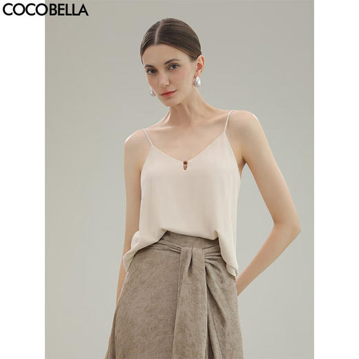 COCOBELLA[MIU系穿搭]做净可外穿吊带双层新中式女背心VT3031 商品图0