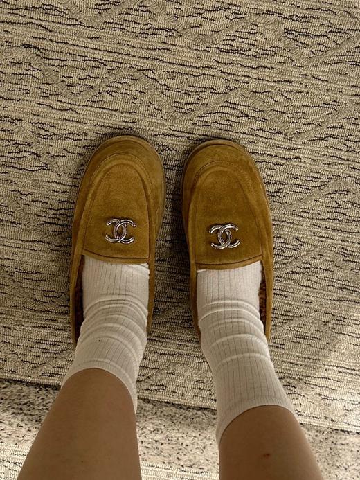 香奈儿 24k Teddy 美拉德麂皮乐福豆豆鞋 超级可爱 皮毛一体保暖性很好呢（DBG） 商品图7