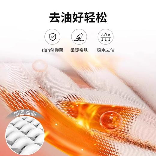 厨房竹纤维洗碗巾不沾油吸水加厚不掉毛洗碗布清洁布毛巾抹布 商品图2