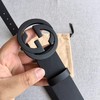古驰 意大利进口树膏皮男士腰带3.7CM（GD） 商品缩略图5